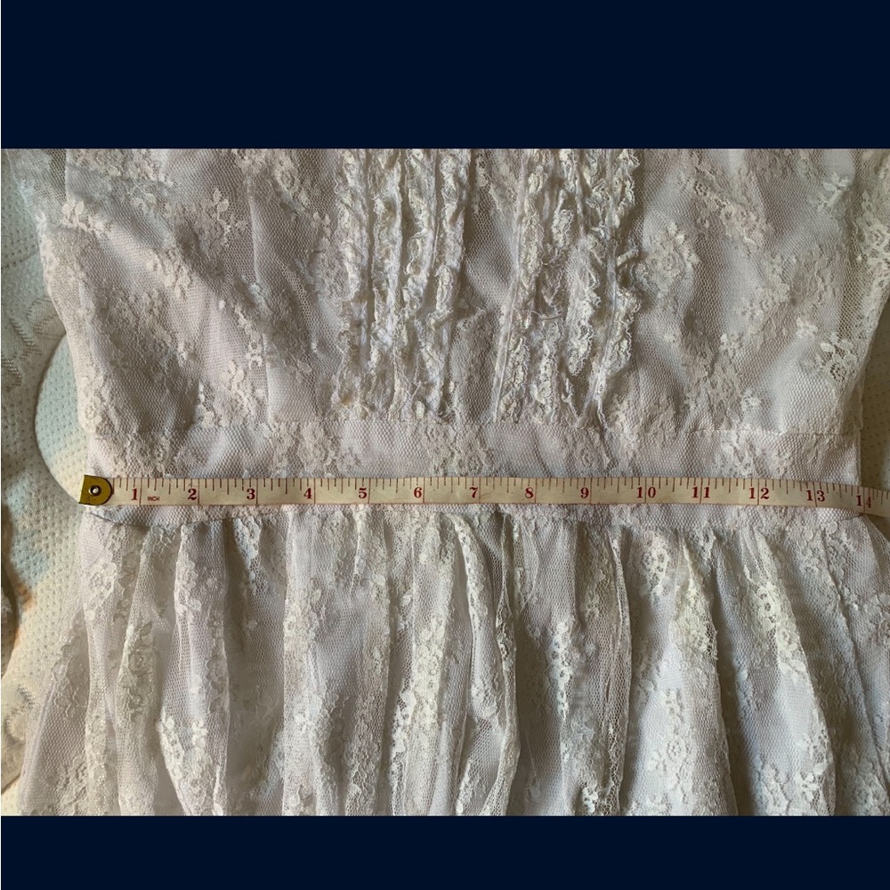 Vintage Prairie Wedding Dress, Boho Wedding Dress, Rustic, Cottagecore - Picture 10 of 10